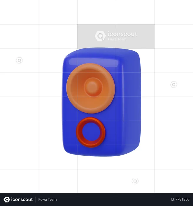 Speaker  3D Icon