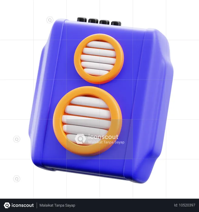 Speaker  3D Icon