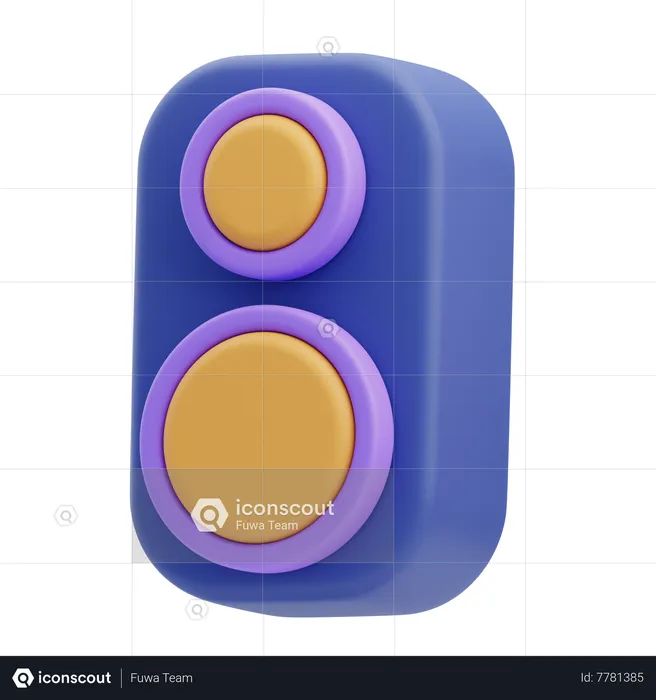 Speaker  3D Icon