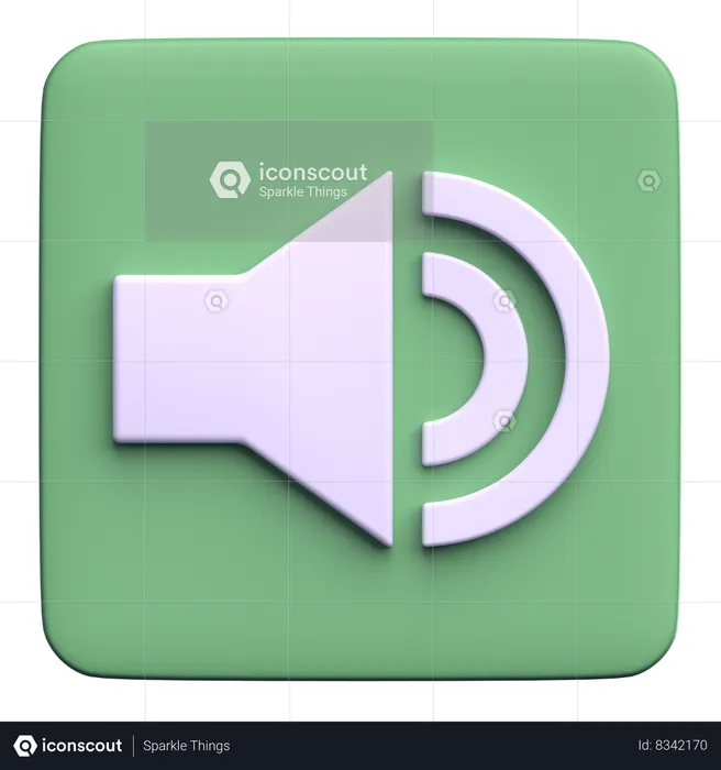 Speaker  3D Icon