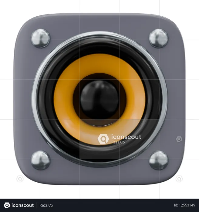 Speaker  3D Icon
