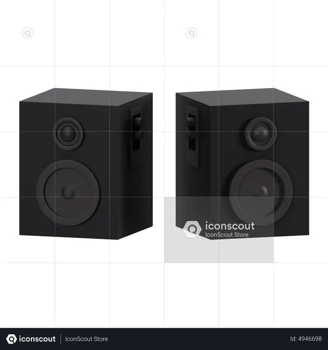 Speakers  3D Icon