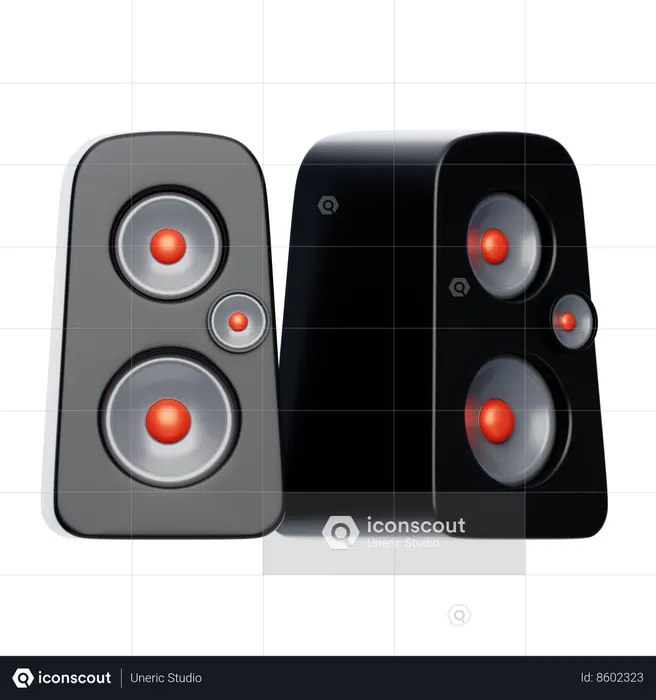 Speakers  3D Icon