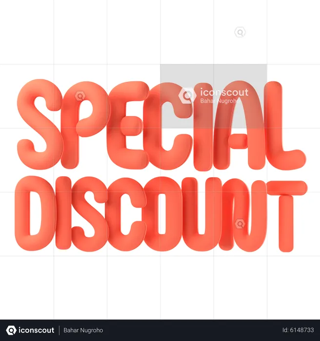 Special discount  3D Icon