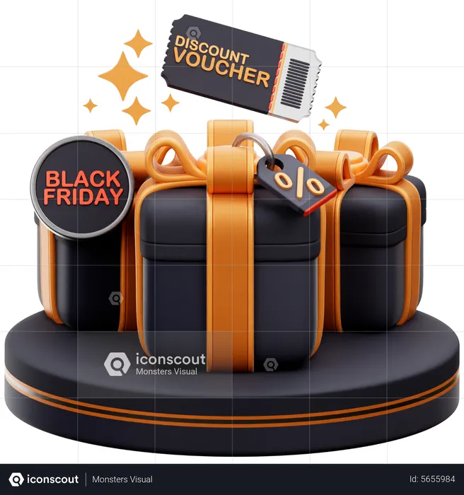 Special Gift Black Friday  3D Icon