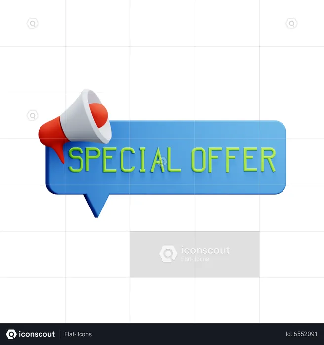 Special Offer Announcement  3D Icon