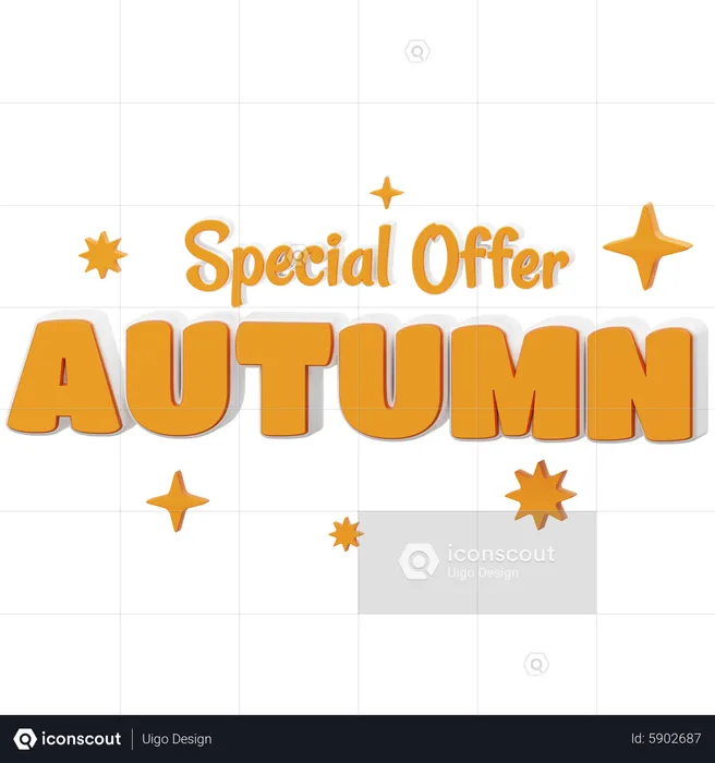Special Offer Autumn  3D Icon