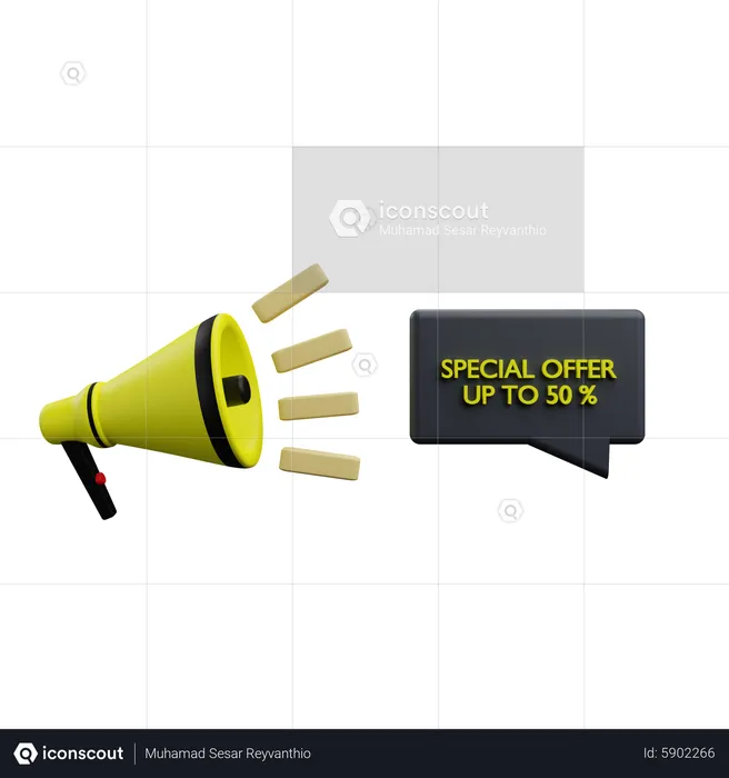 Special Offer Promotion  3D Icon