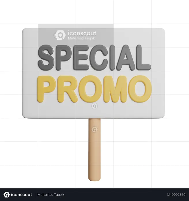 Special Promo Board  3D Icon