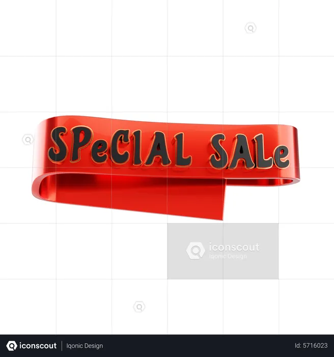 Special Sale Text  3D Icon