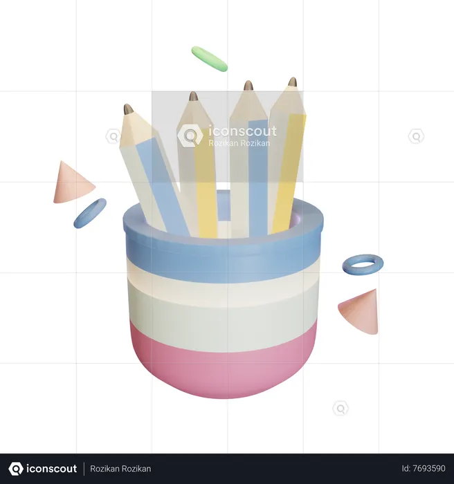 Specialty Pencil  3D Icon