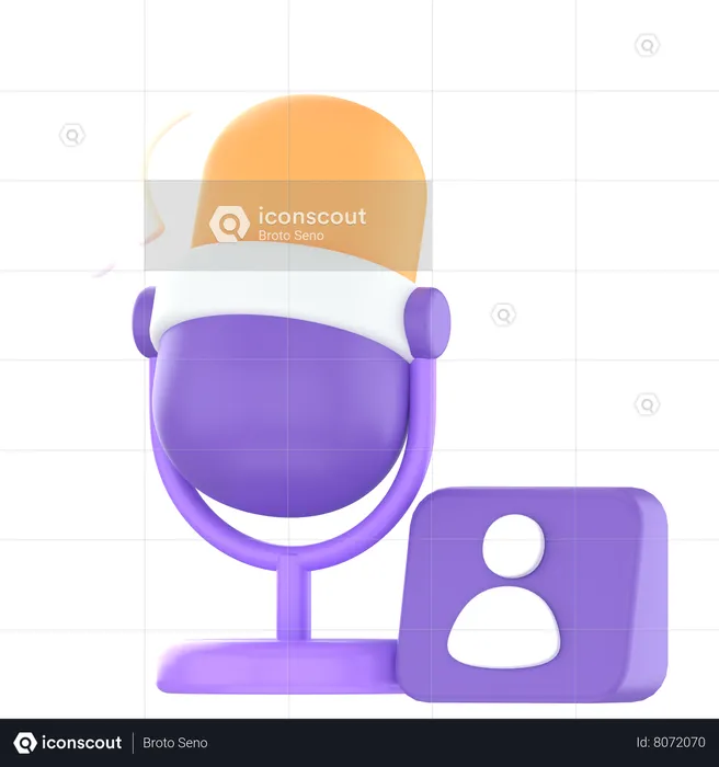 Speech  3D Icon