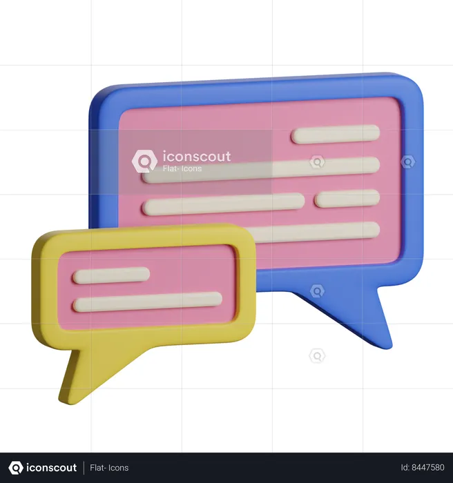 Speech Bubble  3D Icon