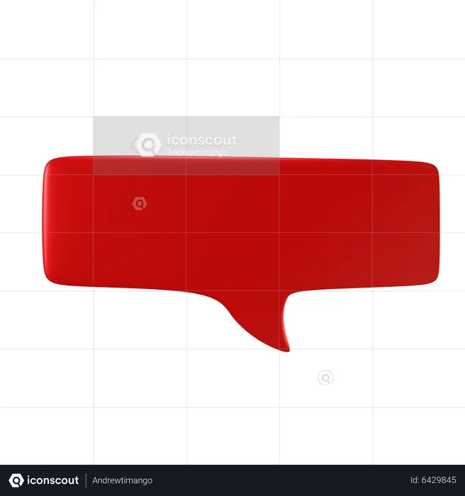 Speech Bubble  3D Icon