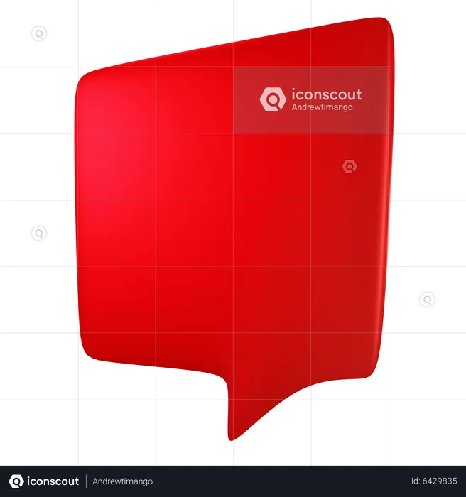 Speech Bubble  3D Icon