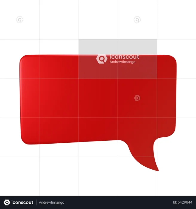 Speech Bubble  3D Icon