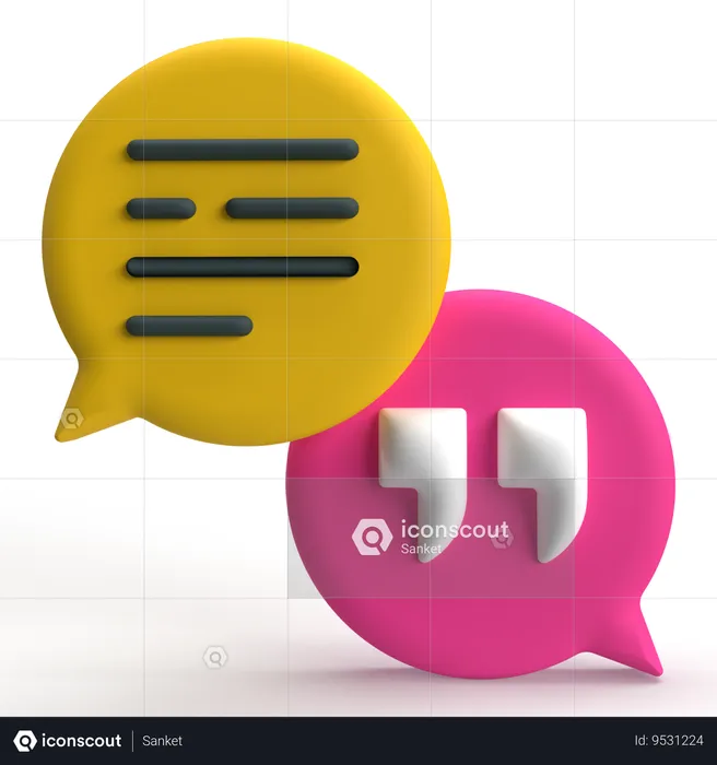 Speech Bubble  3D Icon