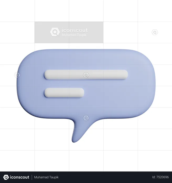 Speech Bubble  3D Icon