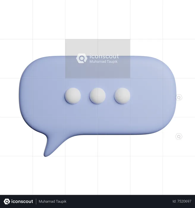 Speech Bubble  3D Icon