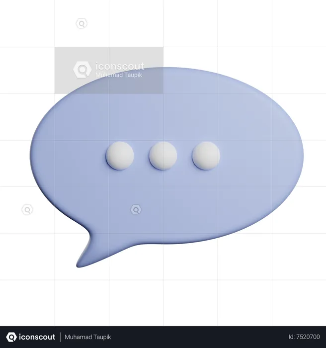 Speech Bubble  3D Icon