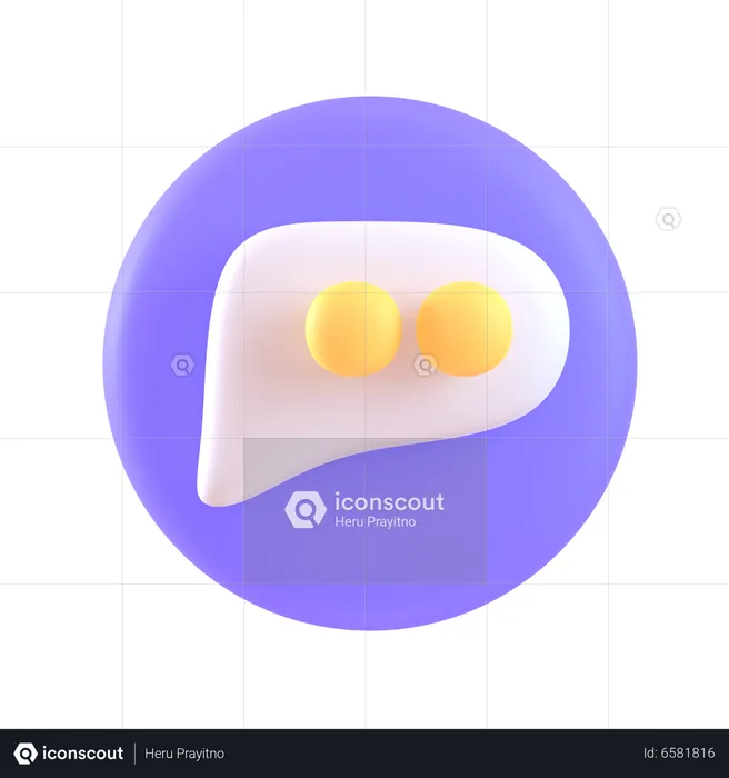 Speech Bubble  3D Icon