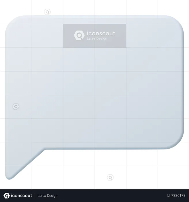 Speech Bubble  3D Icon