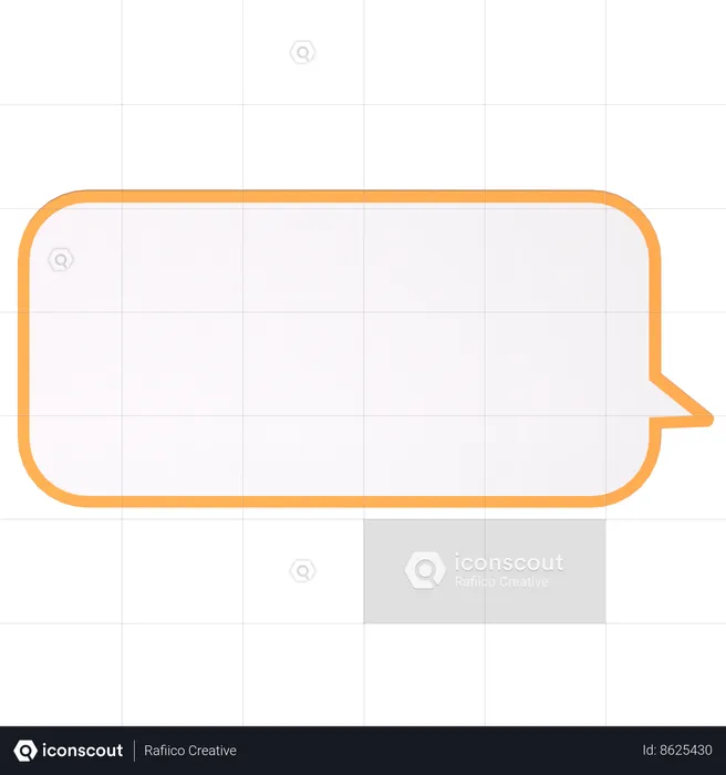 Speech Bubble  3D Icon