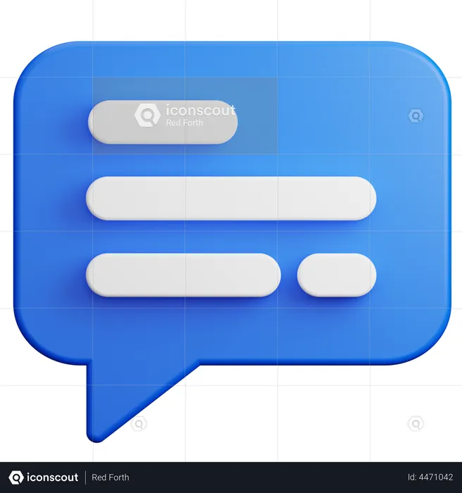 Speech Bubble  3D Illustration