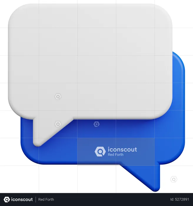 Speech Discussion Chat  3D Icon