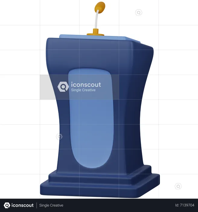 Speech Podium  3D Icon
