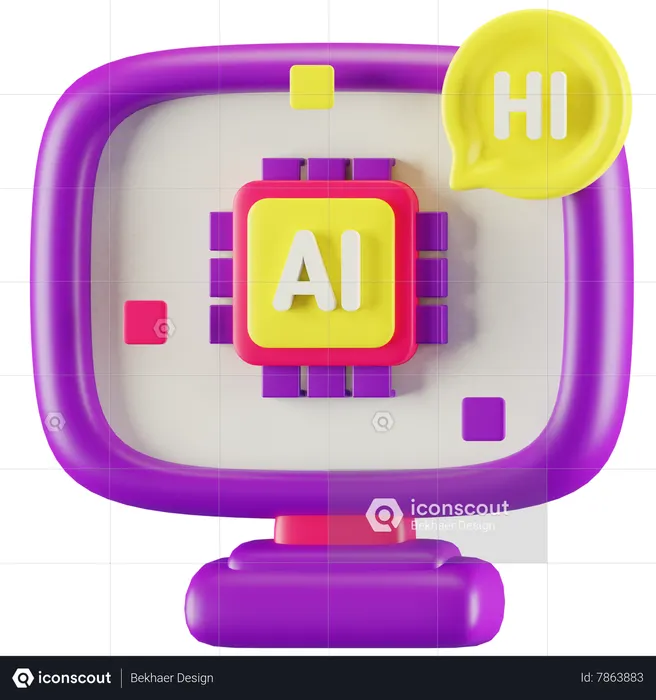 Speech Recognition  3D Icon