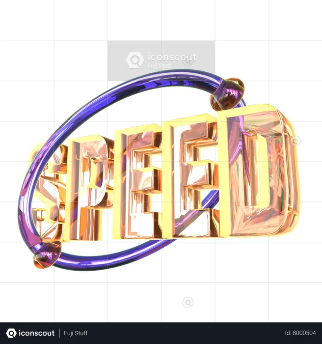 25 Speed 3D Icon download in PNG, OBJ or Blend format