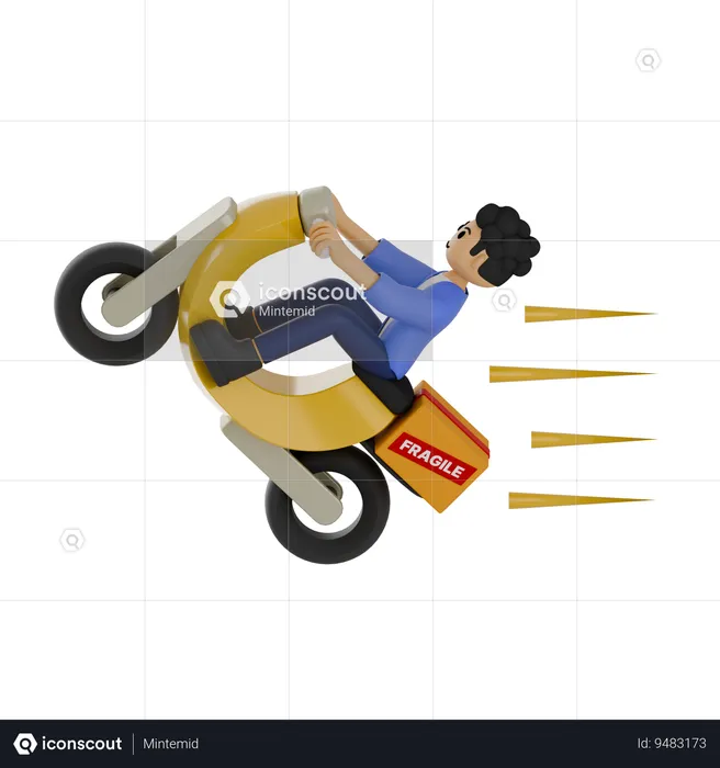 Speed Delivery  3D Icon