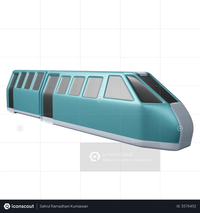 Speed Train  3D Icon