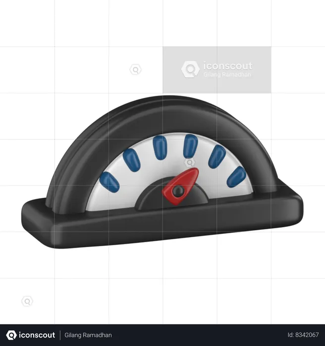 Speedometer  3D Icon