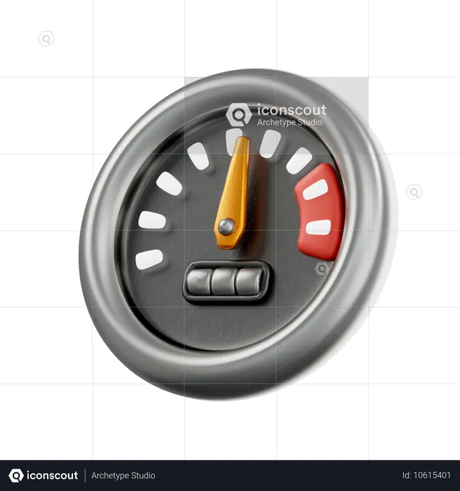 Speedometer  3D Icon