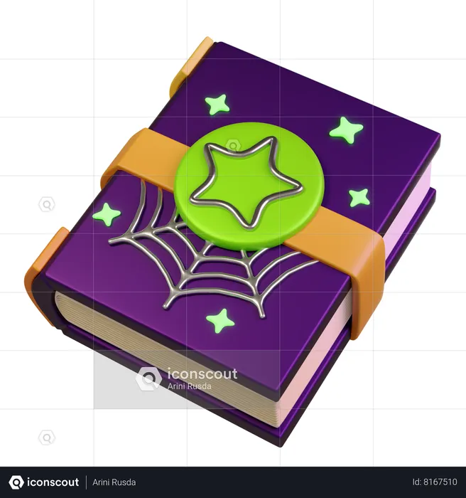 Spell Book  3D Icon