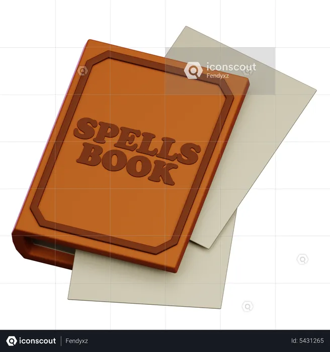 Spell Book  3D Icon