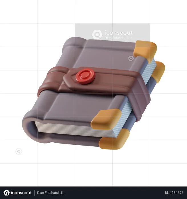 Spell Book  3D Icon