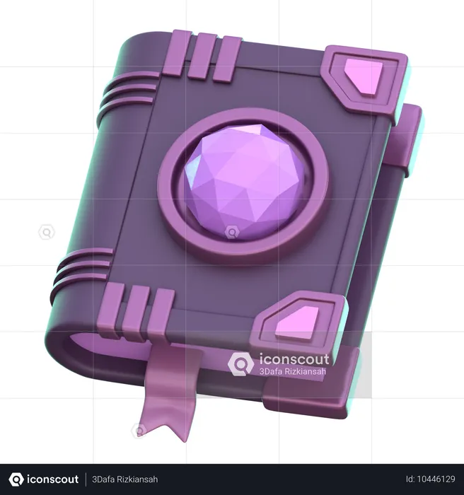 Spell Book  3D Icon