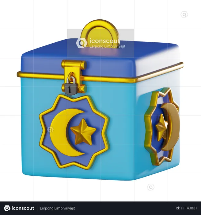 Spendenbox  3D Icon