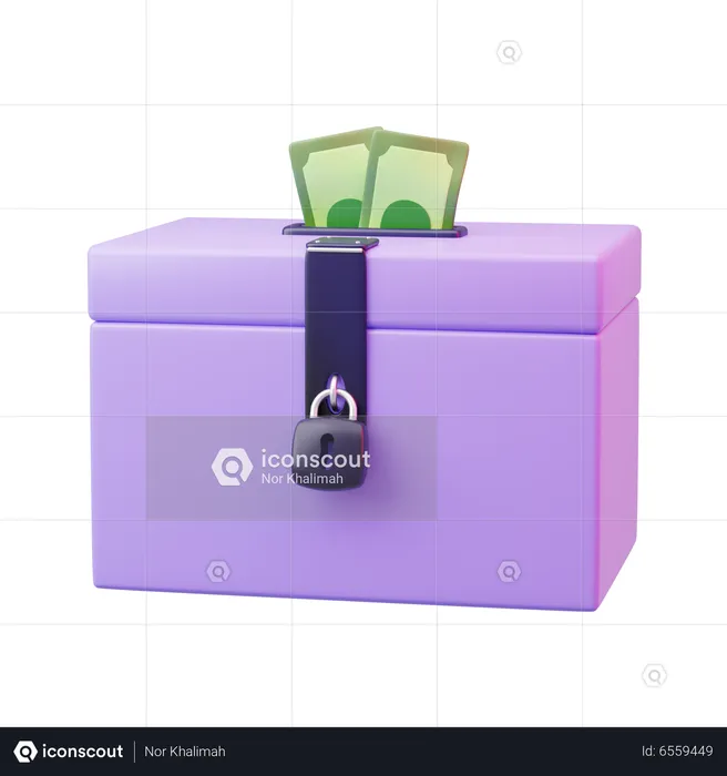 Spendenbox  3D Icon