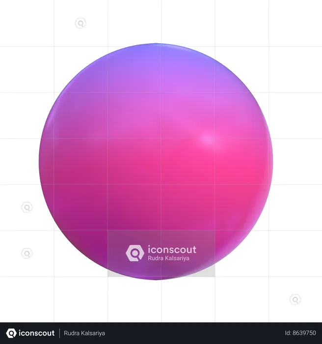 Sphere Abstract Shape  3D Icon