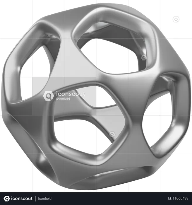 Sphère boule forme abstraite  3D Icon