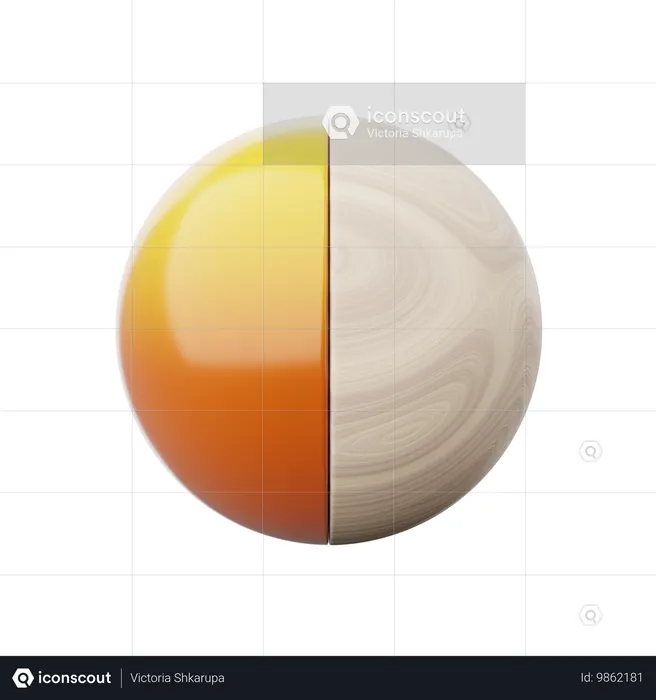 Forme abstraite de sphère  3D Icon