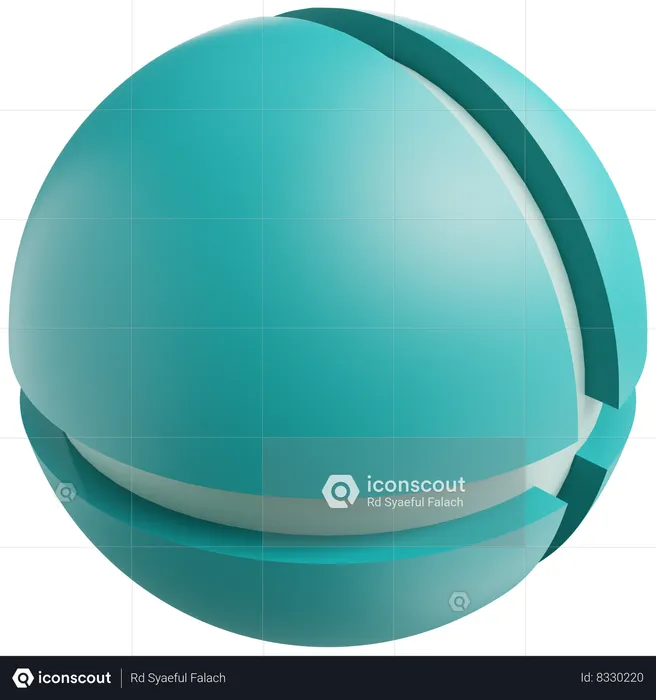 Sphère géométrique  3D Icon