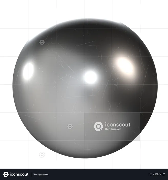 Sphere Metal  3D Icon