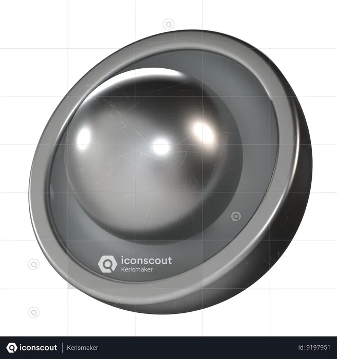 Sphere Metal  3D Icon