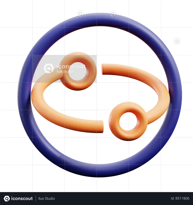 Sphere Rotation  3D Icon