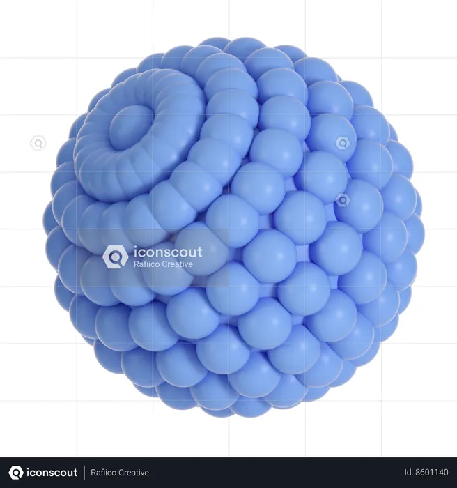 Sphere With Ball Surface  3D Icon